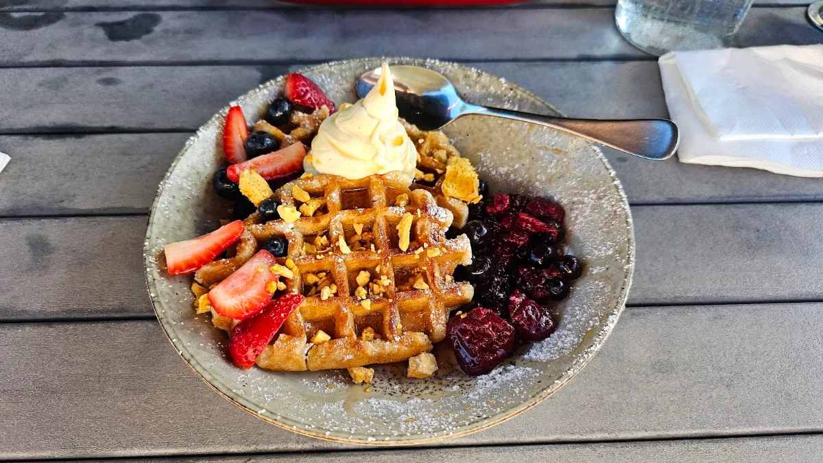 Belgian Waffles, The Deck Cafe Lovedale