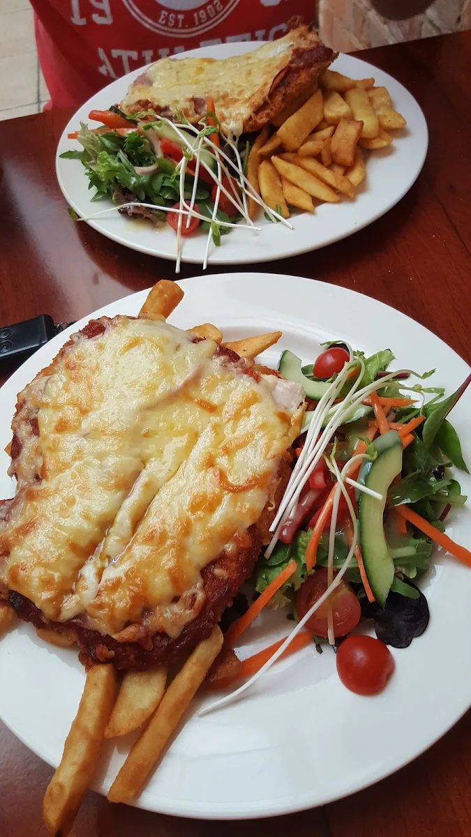 Fish and Chips Parmigiana & Chips