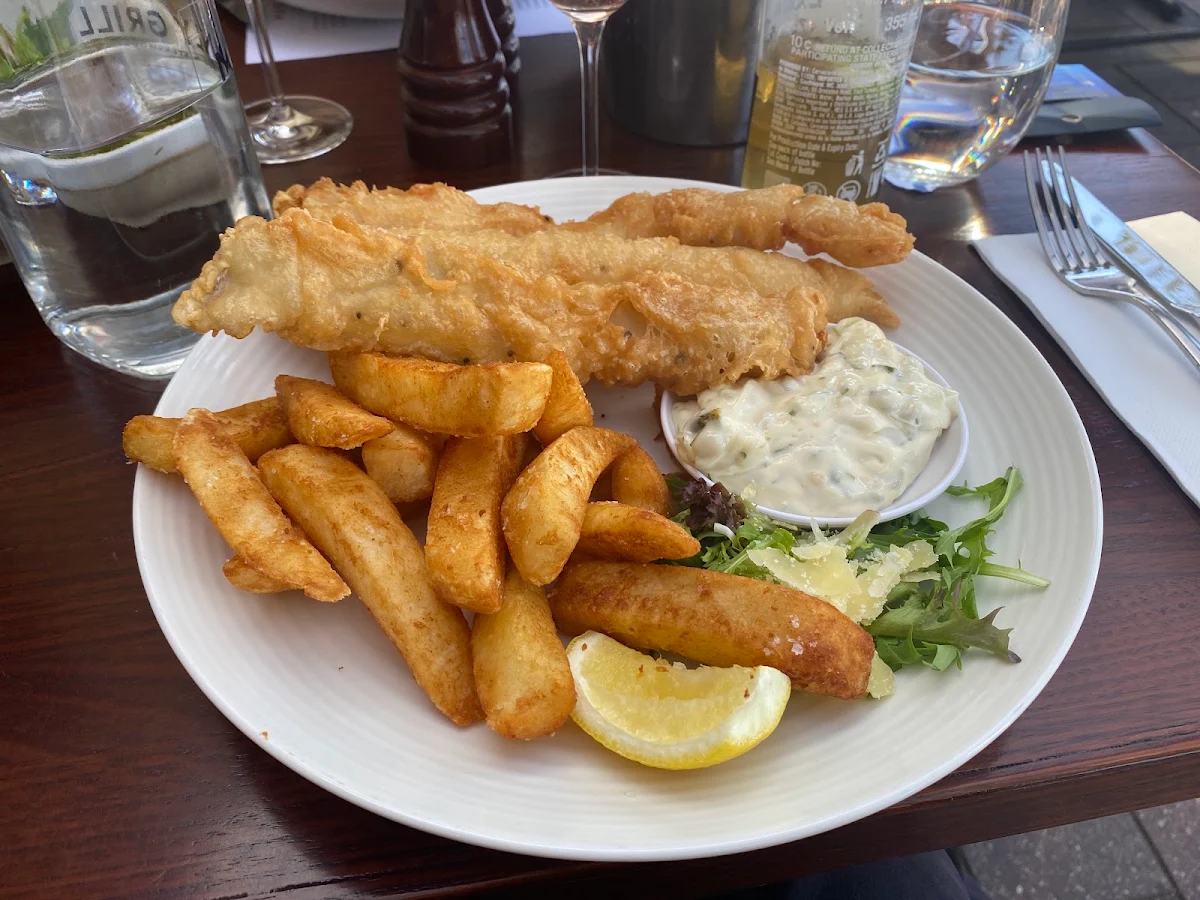 Beer Battered Fish & Chips, Manly Grill