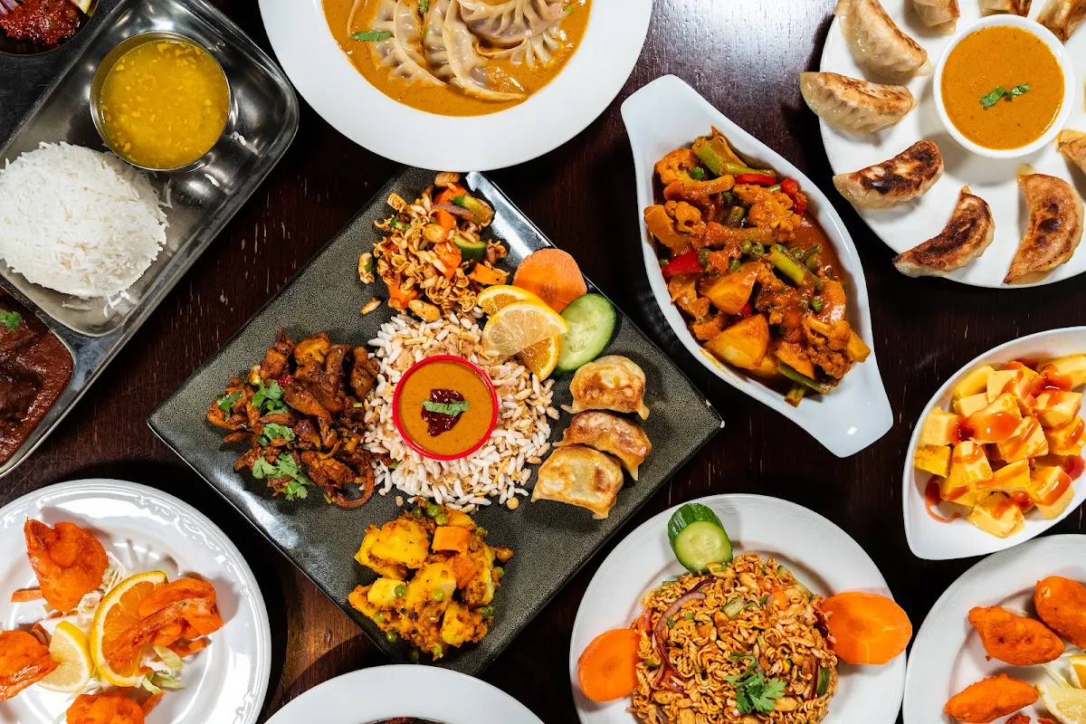 King Prawns Nepali Thali