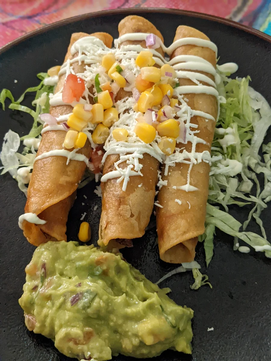Mushroom Flautas, El Sabor - Mexican Restaurant
