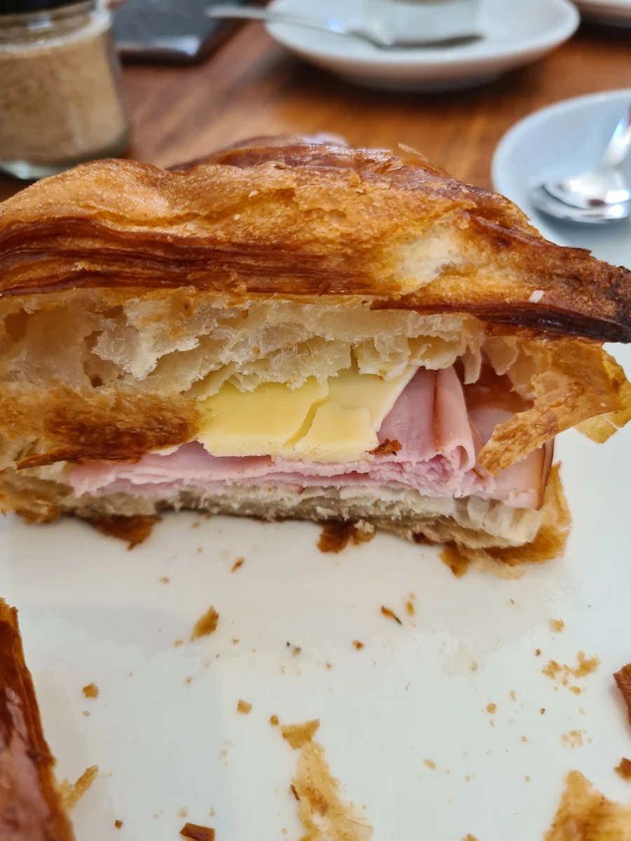 Toasted Ham and Cheese Croissant