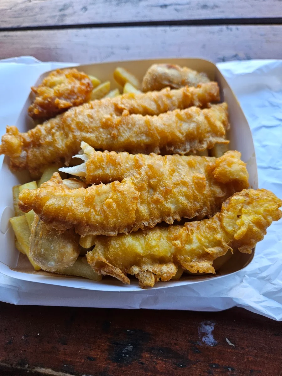 Flathead Fillets, Fortuna Fish and Chips