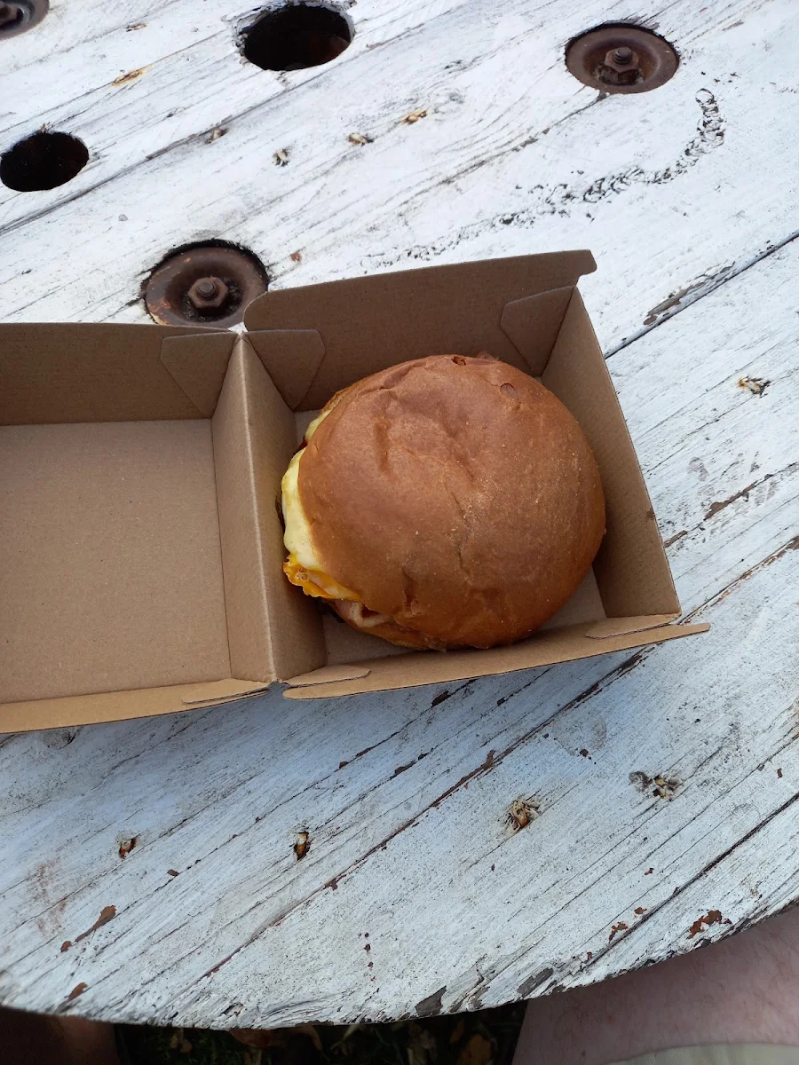 Bacon and Egg Roll, The Beach Kiosk Cafe