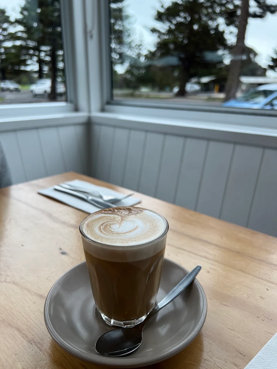Latte, The Beach Kiosk Cafe