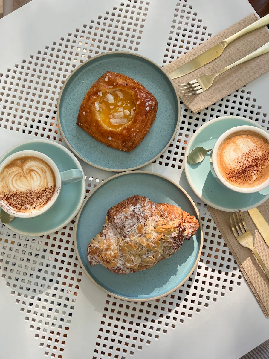Croissant and Cappuccino
