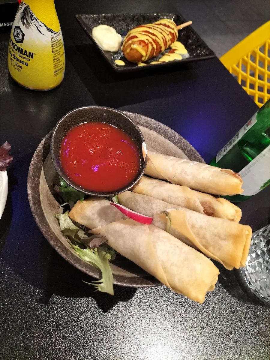 Vegetable Spring Roll, Bam Bam Korean Fried Chicken & Beer