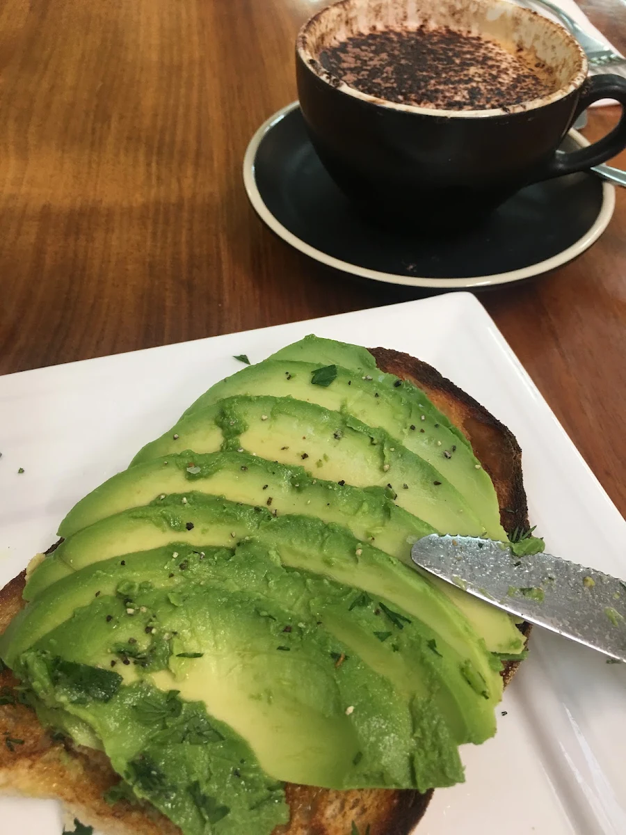 Smashed Avocado, Little Red Duck Cafe