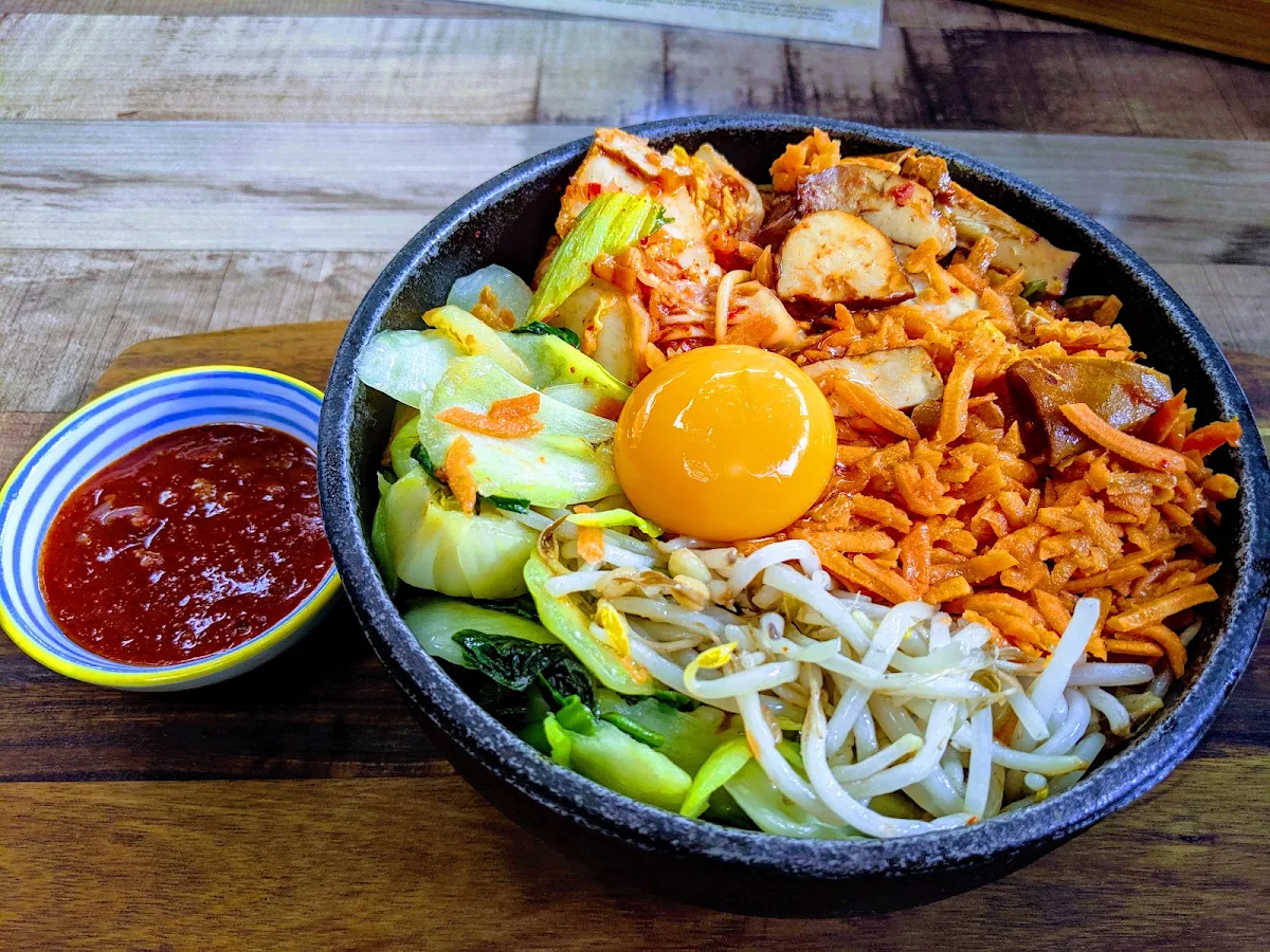 Bibimbap - Rice & Veggies in Hot Bowl