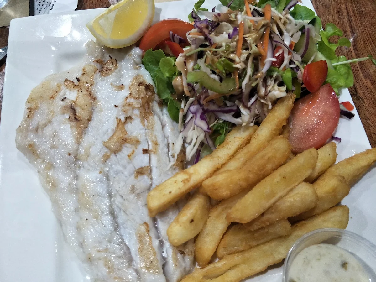 Grilled Barramundi and Chips