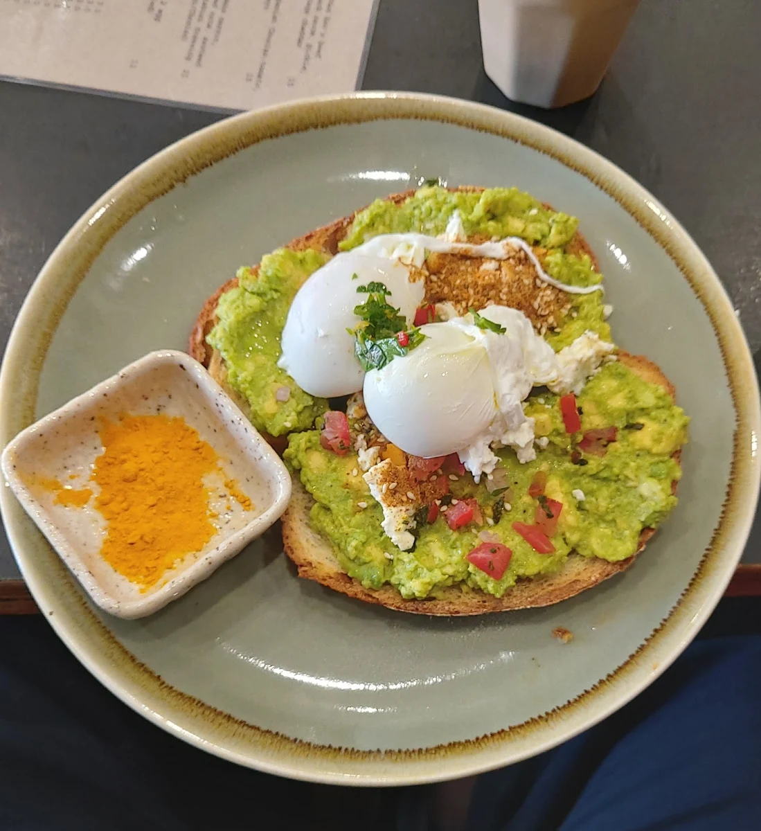 Smashed Avo with Poached Eggs