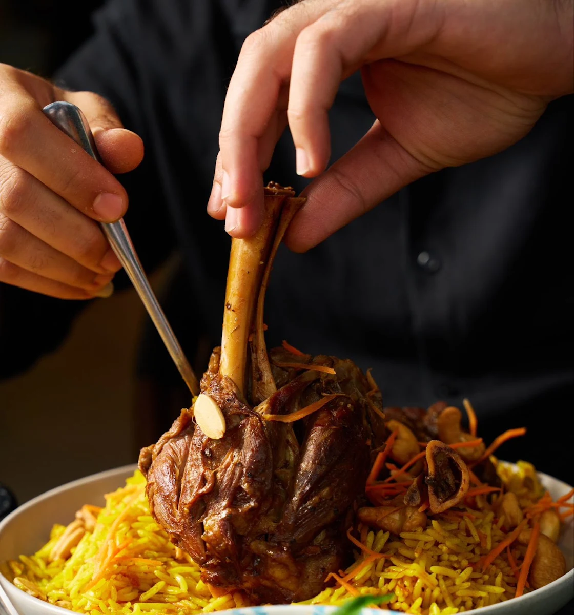 Mansaf Lamb Shank, Lazeez Lebanese Cuisine