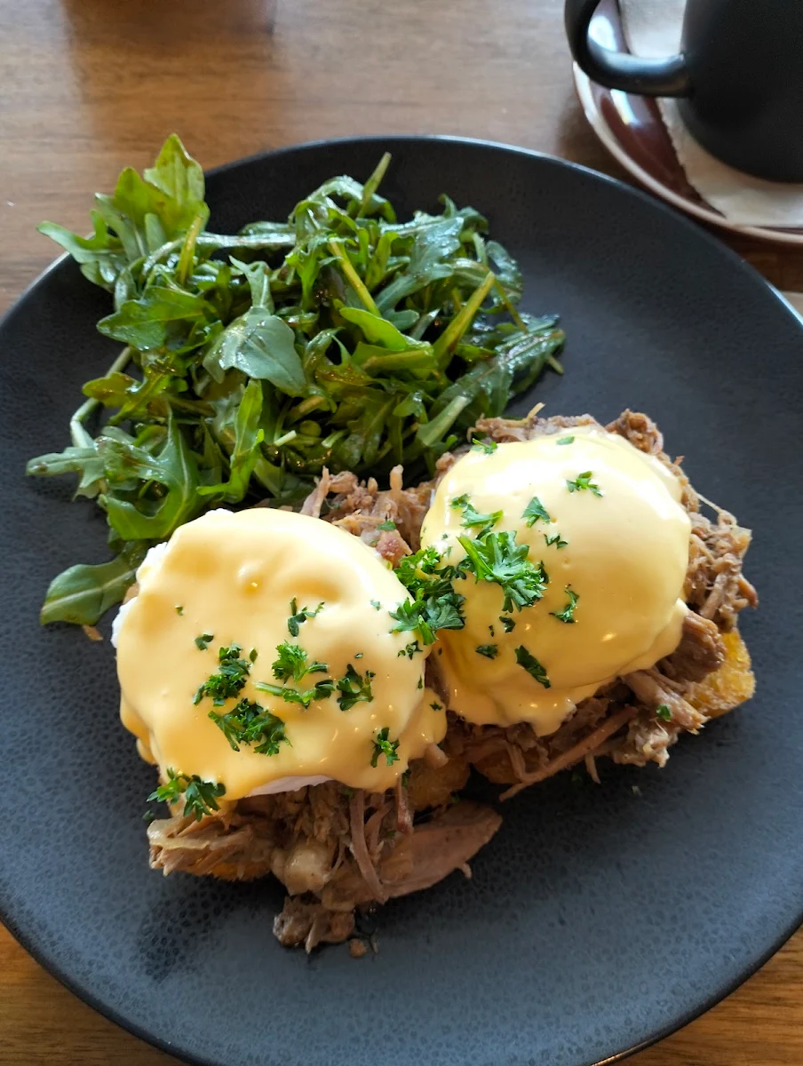 Pulled Pork Benedict, The Jolimont Cafe