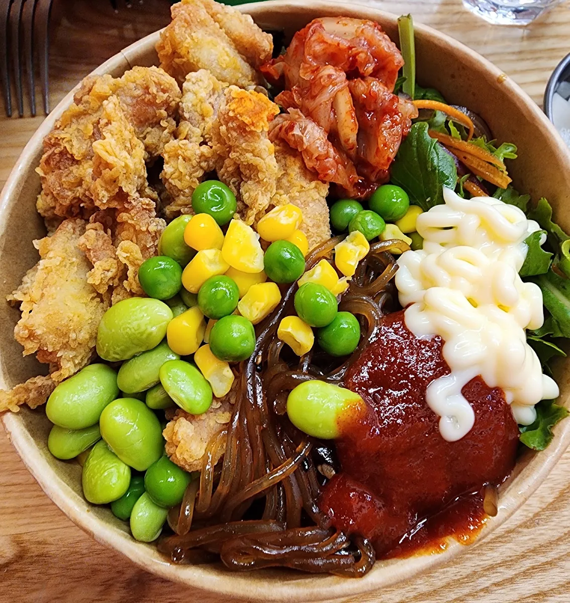 Fried Chicken Cupbap