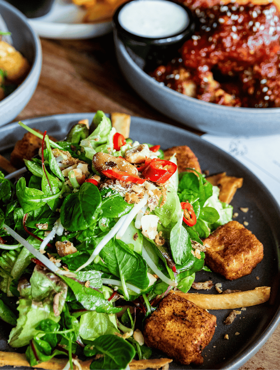 Agadashi Tofu Salad GFO Ve