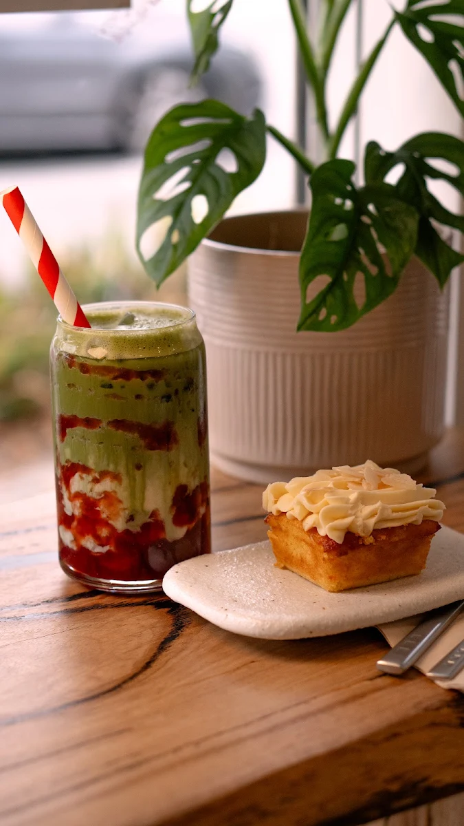 Strawberry Matcha Latte
