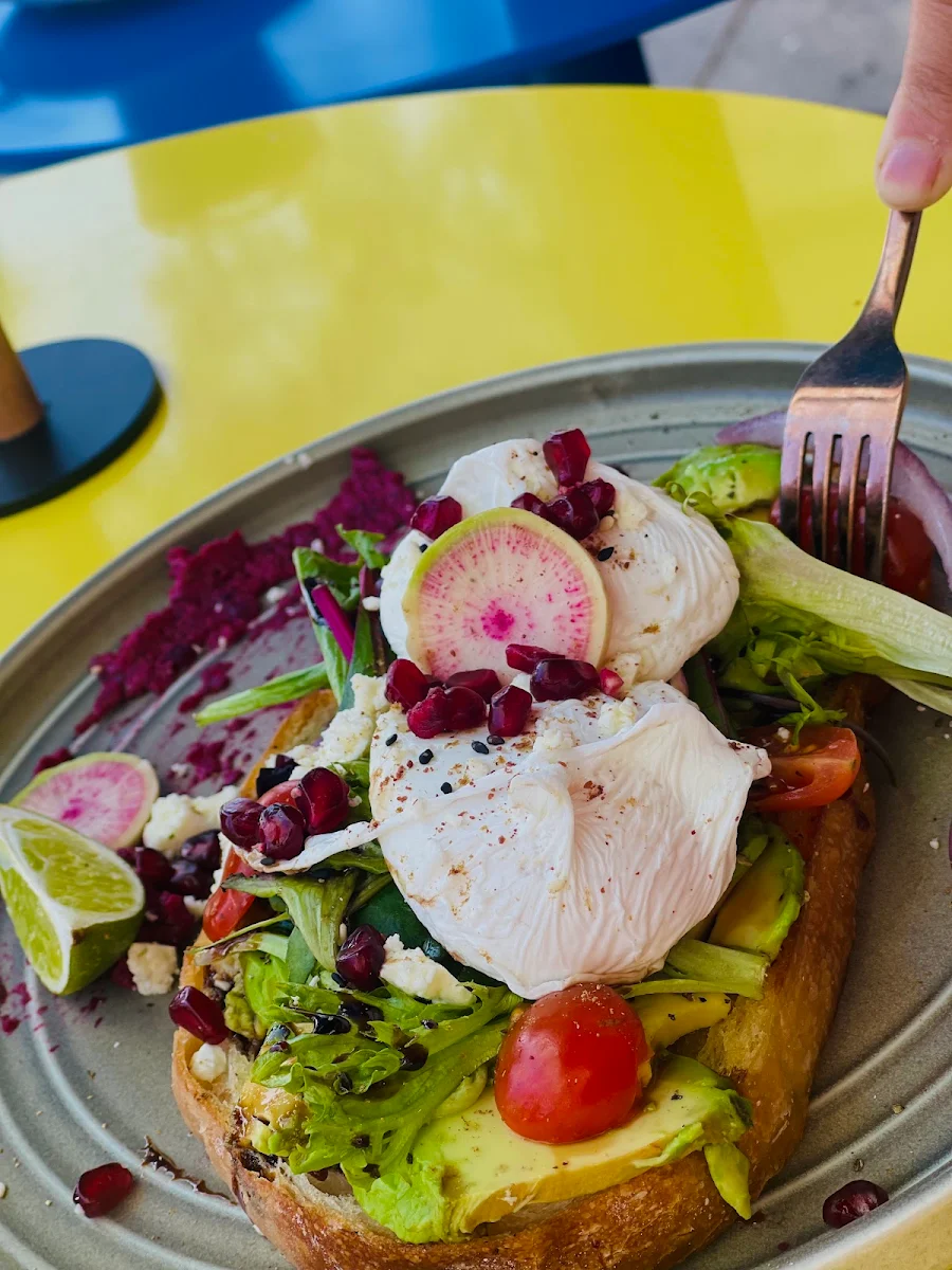 Smashed Avocado Toast with Poached Eggs