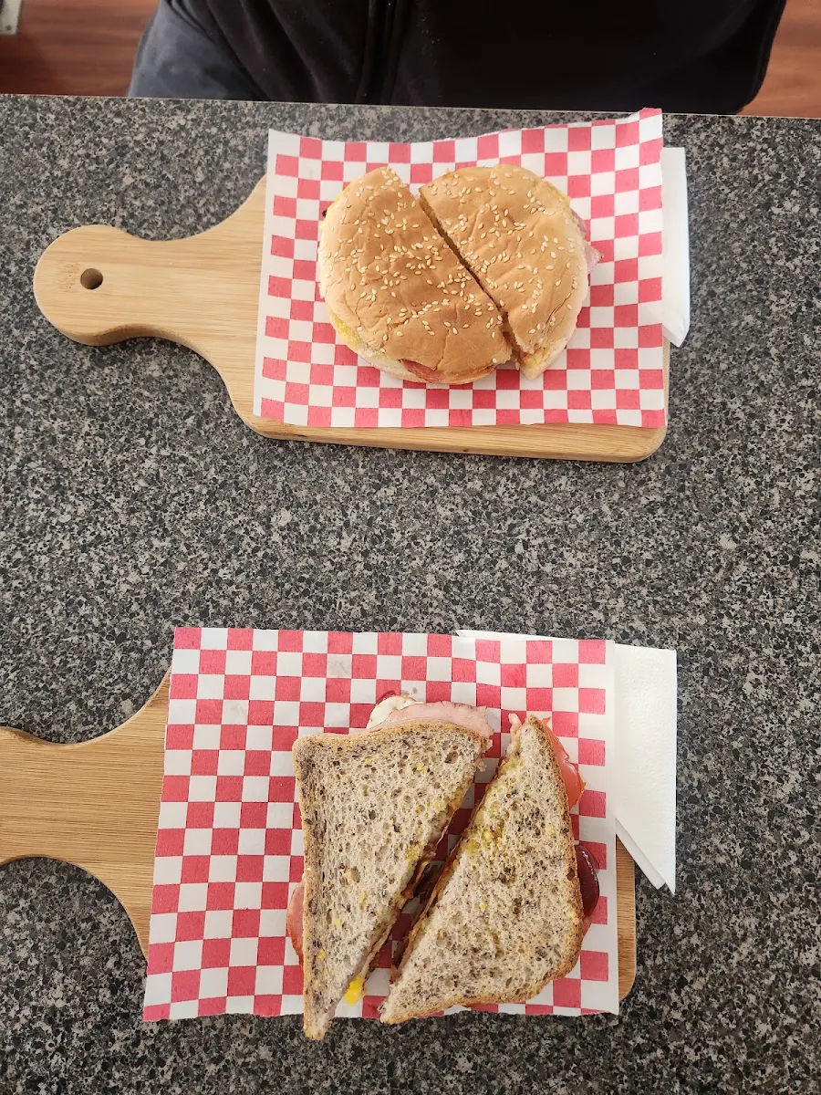 Bacon and Egg Roll and Sandwich
