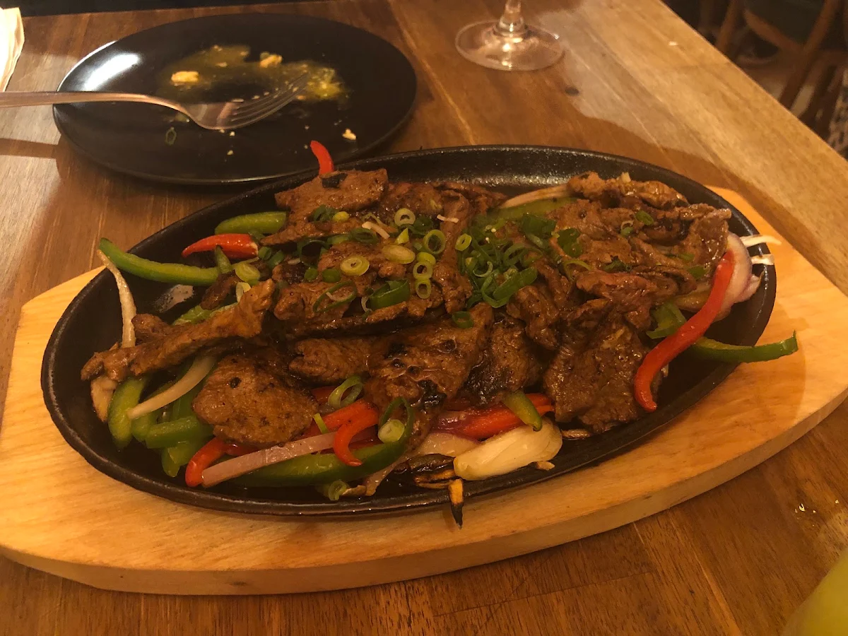 Rump Steak with Onions
