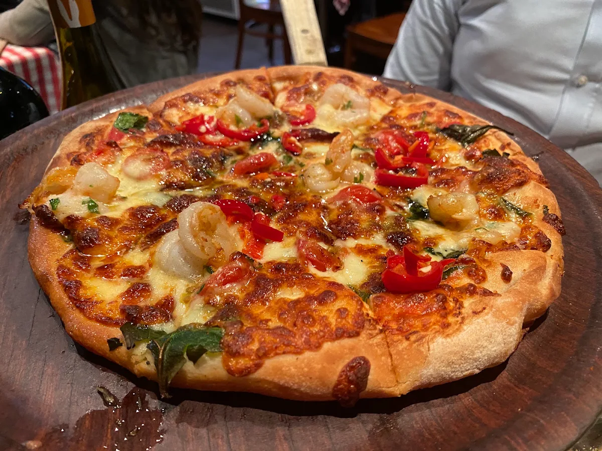 Garlic Prawn Pizza