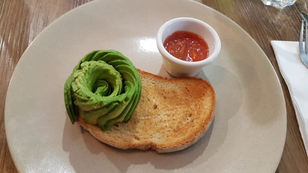 Avocado Toast with Tomato Relish Tray