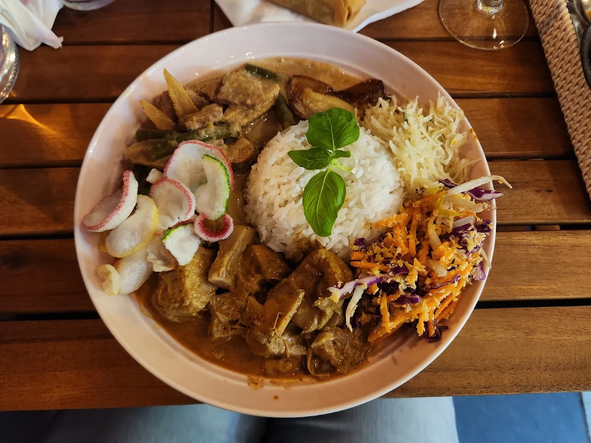 Nasi Campur Mixed Rice Dish Vegan