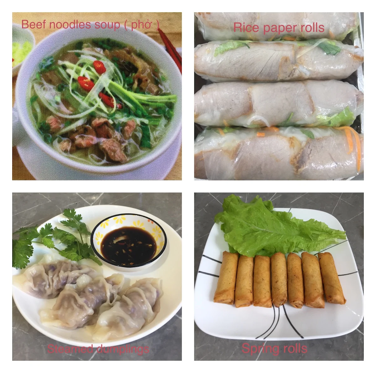Highlights, Vietnamese food