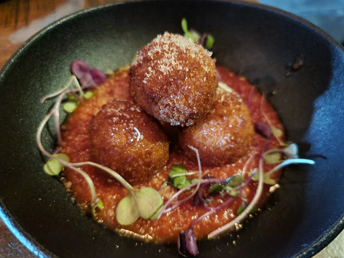 Pumpkin Arancini, Red Sparrow Pizza & Rooftop Bar