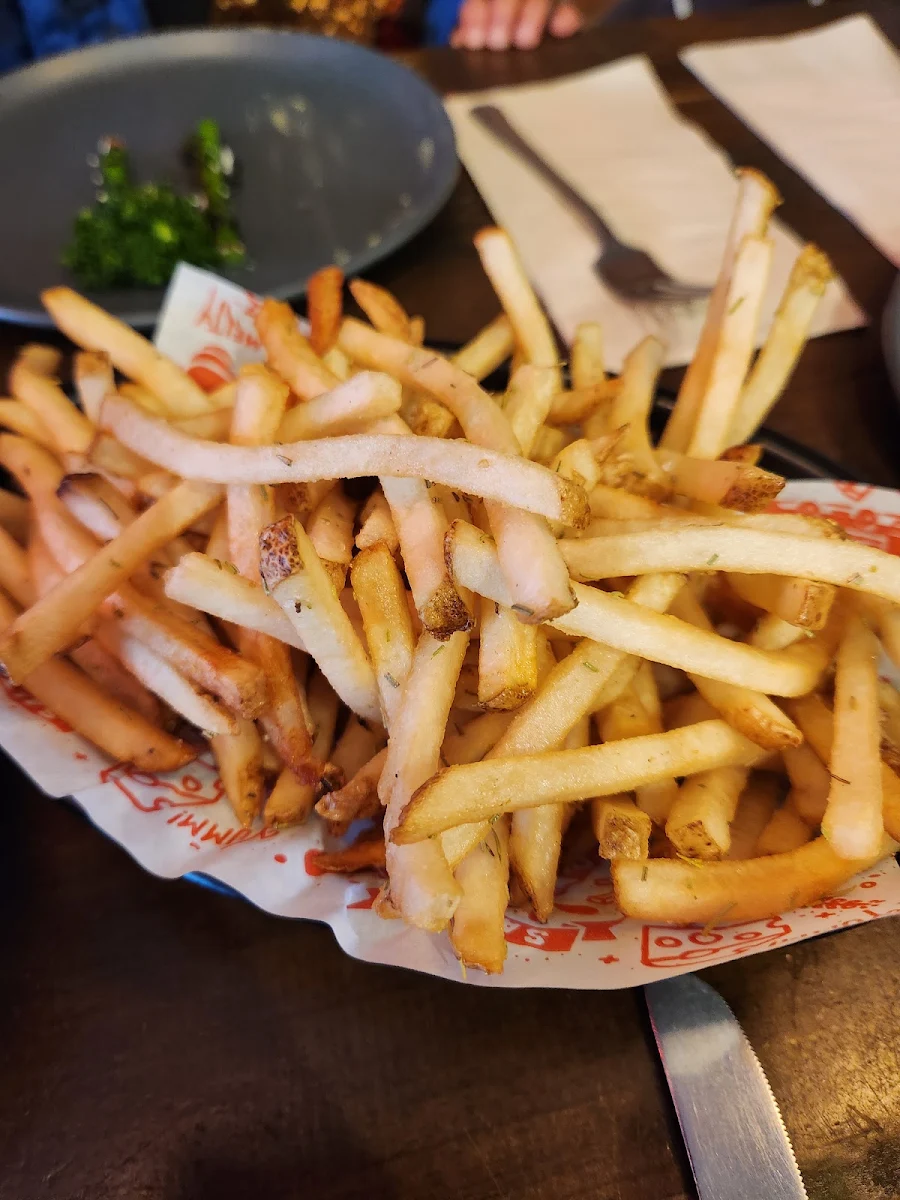 Rosemary Chips, Red Sparrow Pizza & Rooftop Bar
