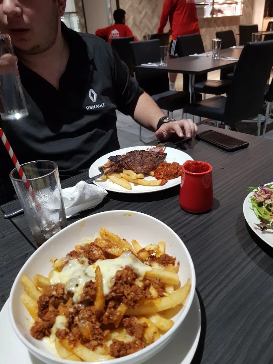 In and Out Chips and Ribeye Steak