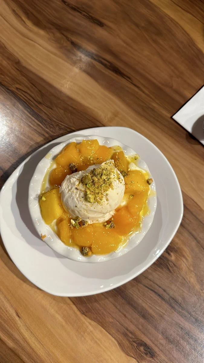 Konafa with Mango, Cairo By Nights Restaurant & Bar