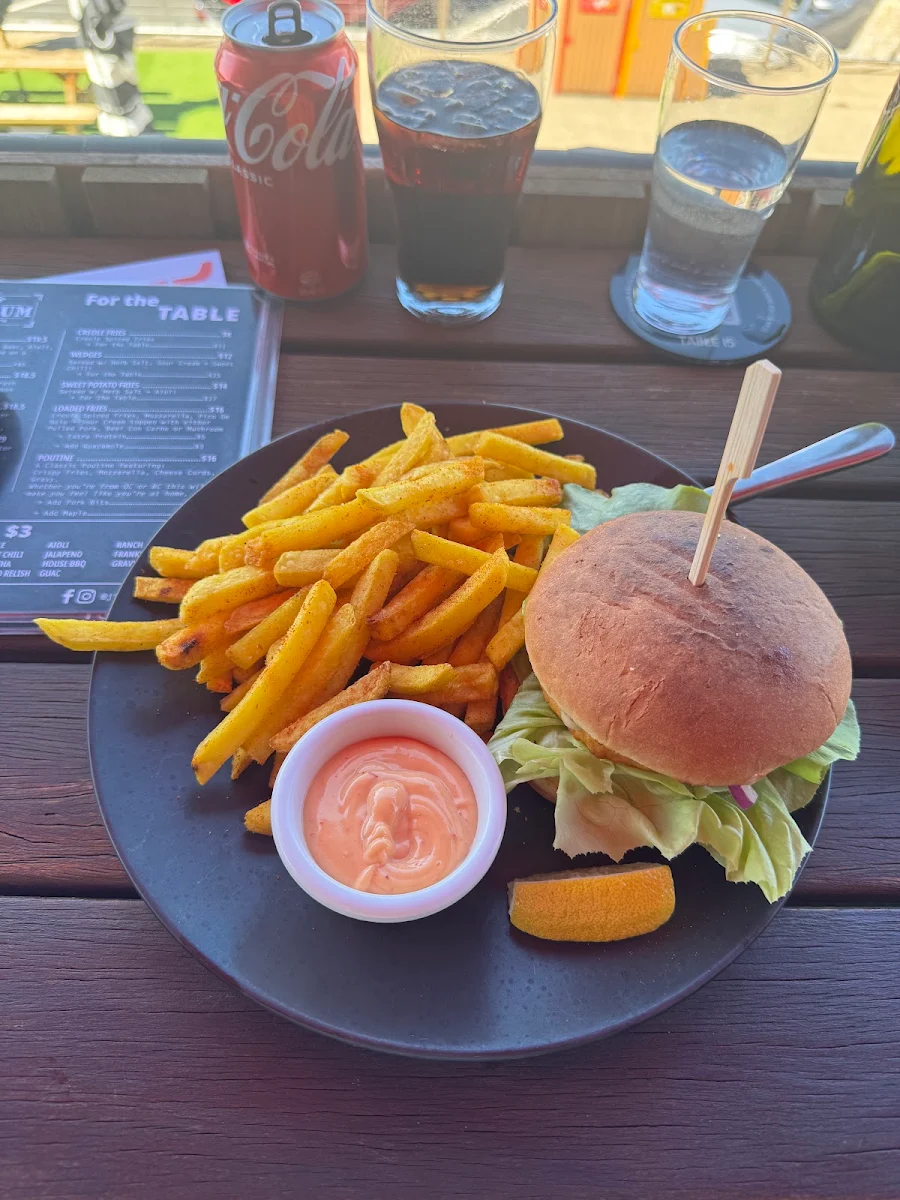 Halloumi Burger with Fries