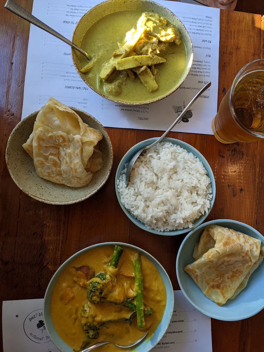 Vegetable Curry, Honey Bang Bang