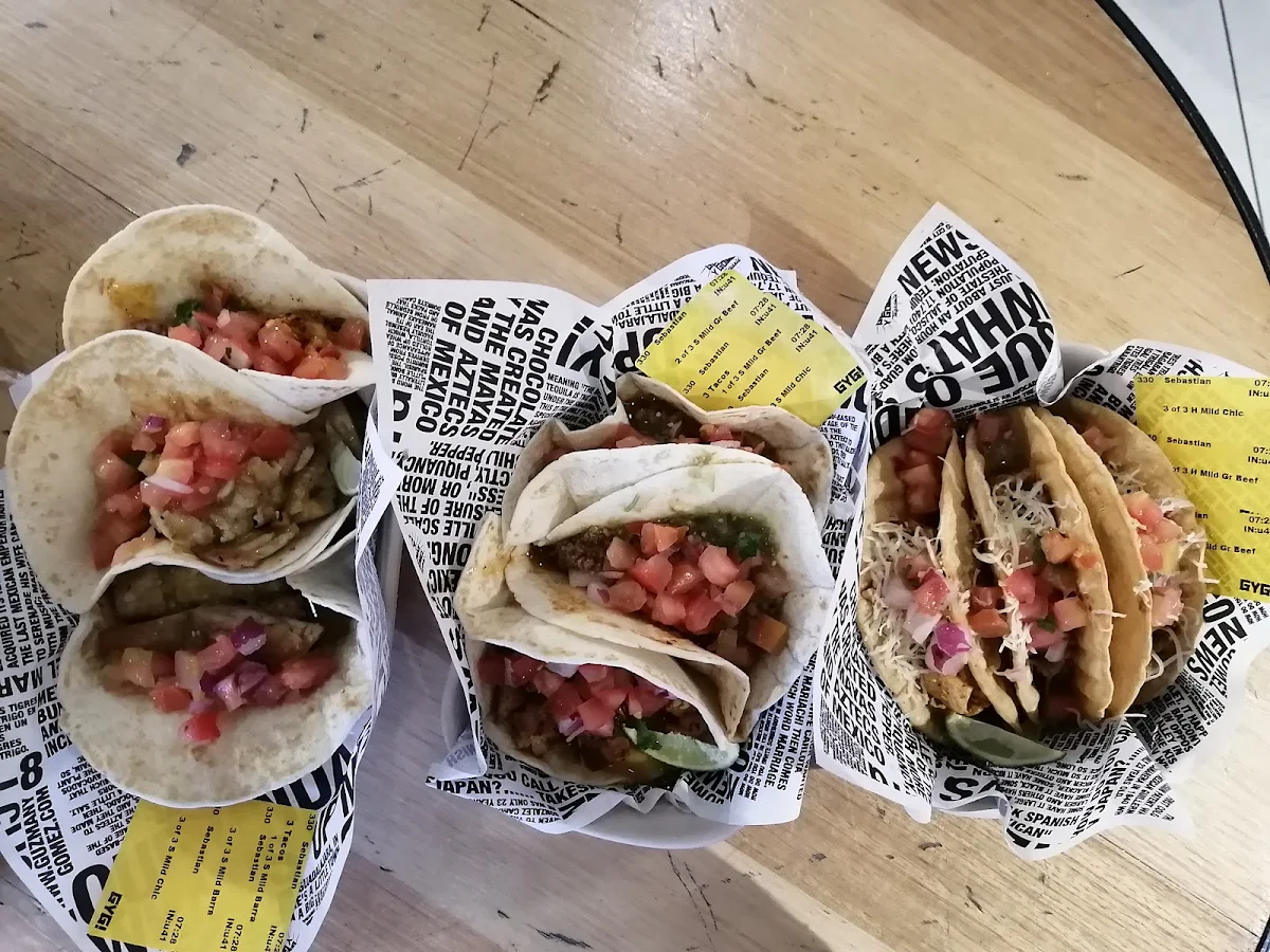 Beef Fish and Chicken Tacos