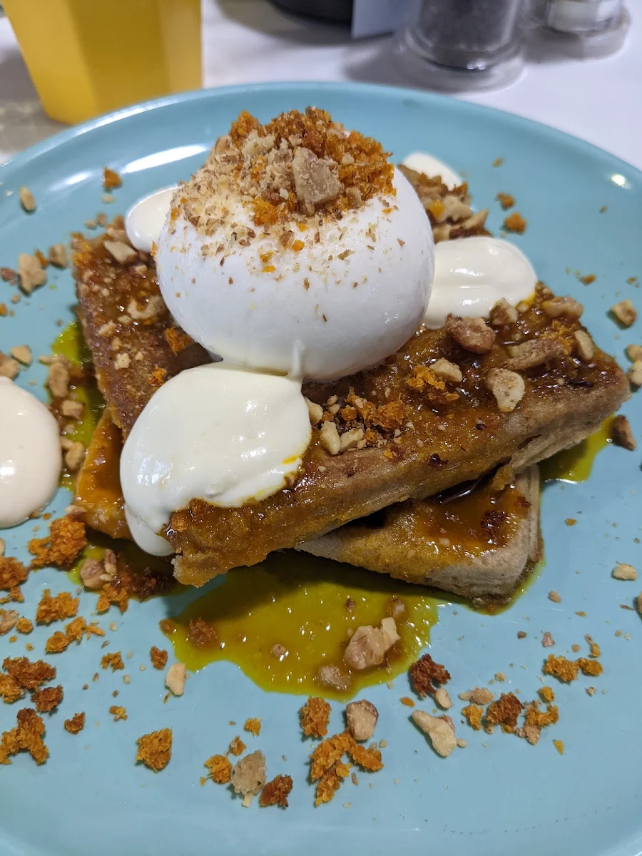 Carrot Cake Waffles