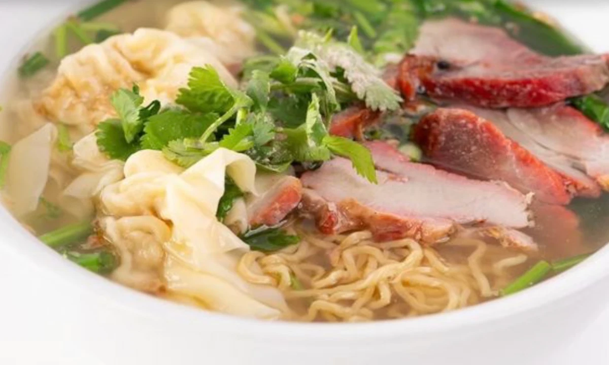 BBQ Pork Wonton Noodles Soup