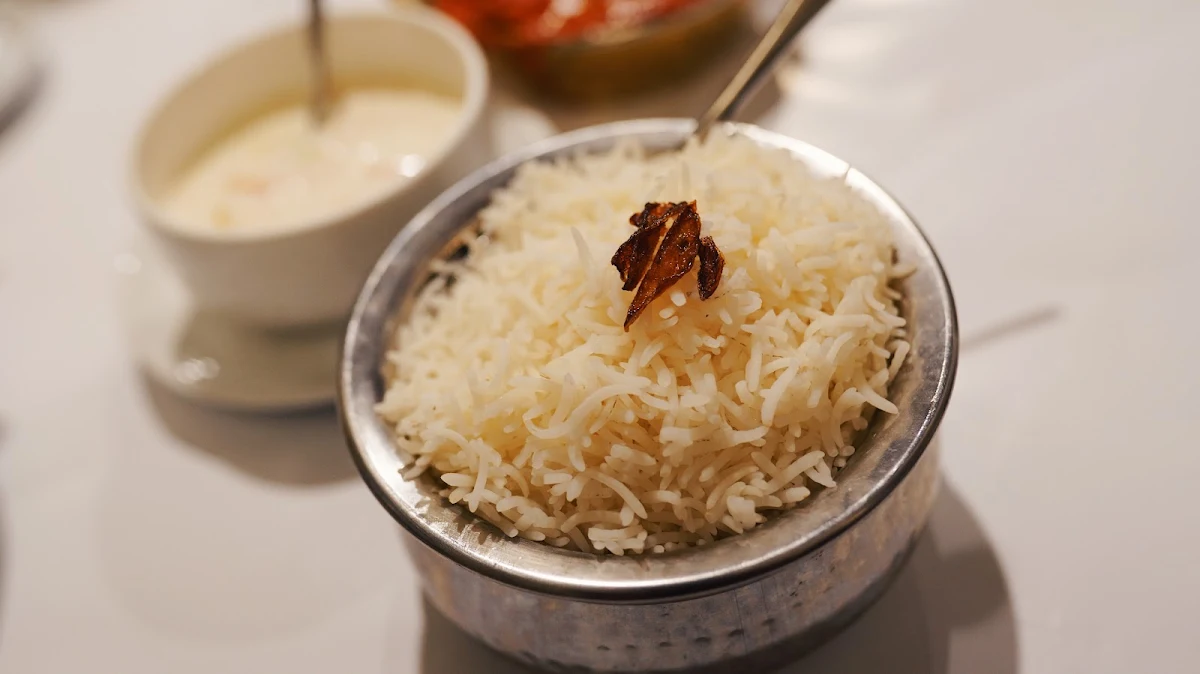 Plain Rice, Curry Vault Indian Restaurant and Bar Melbourne