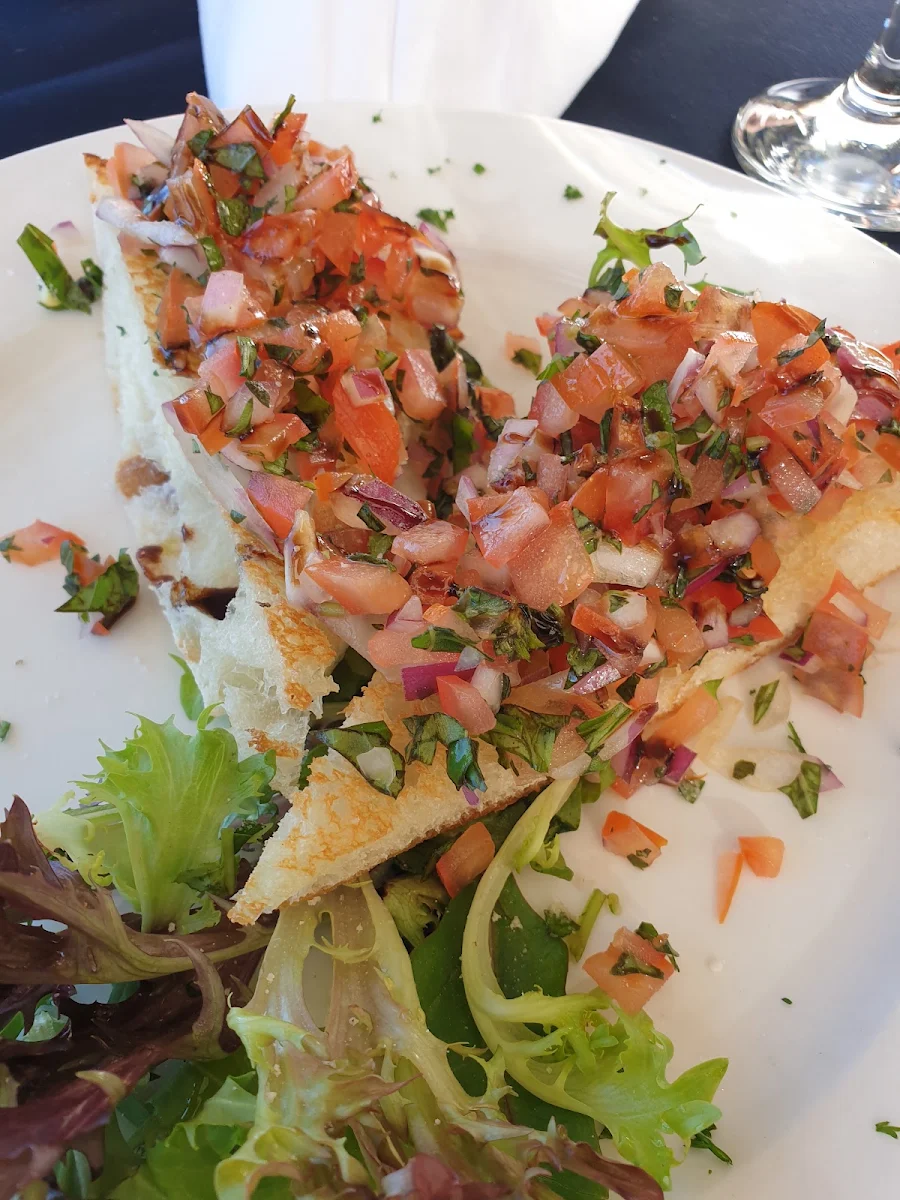 Bruschetta, Galaxy Seafood and Mediterranean Restaurant
