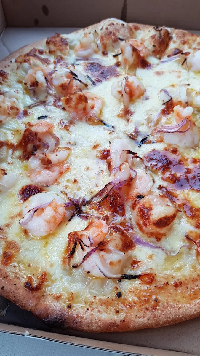 Garlic Prawn Pizza