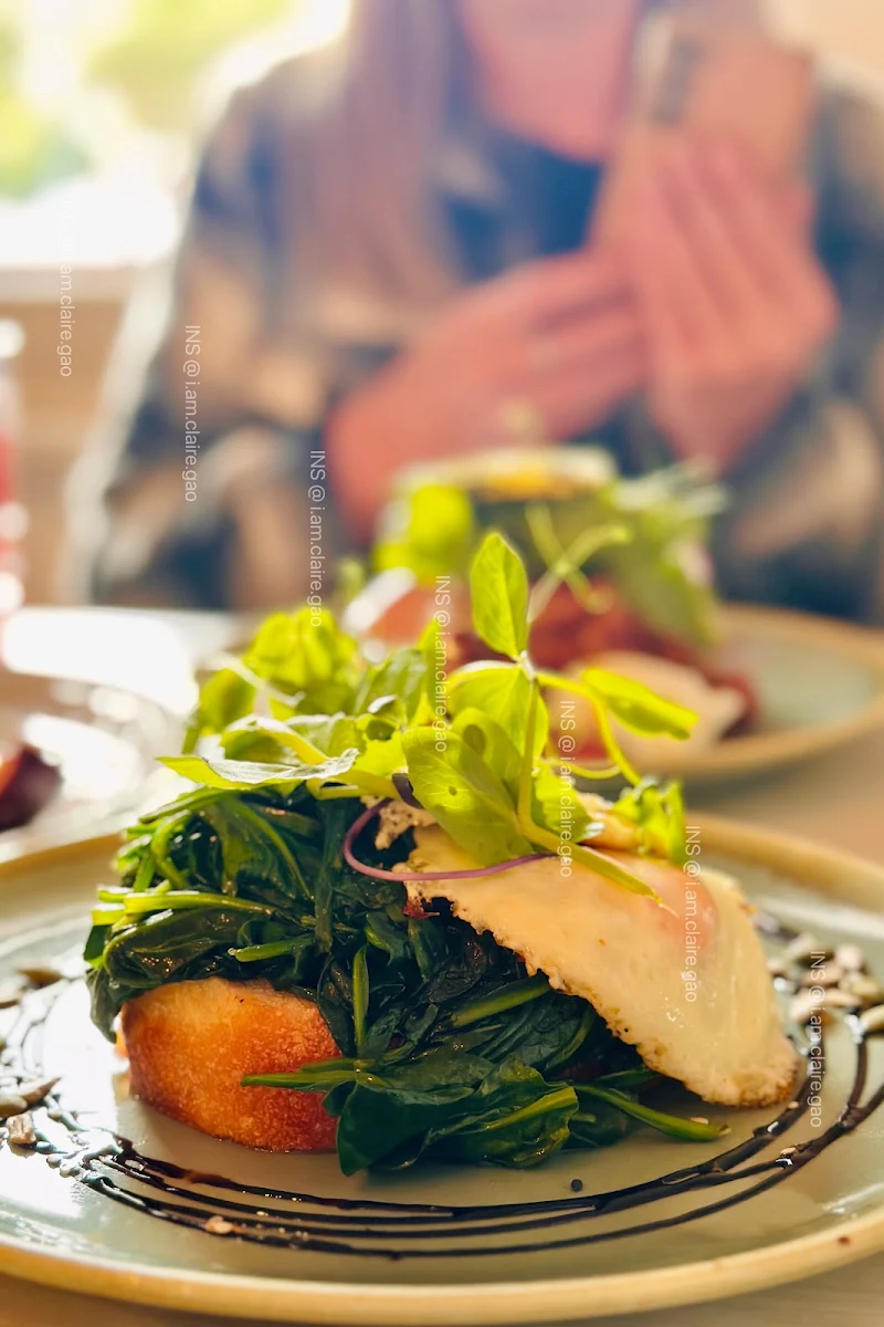 Eggs on Toast with Spinach