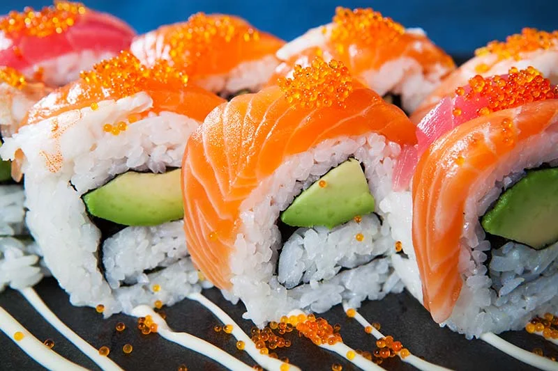 Rainbow Roll, Sushi Wave - authentic japanese