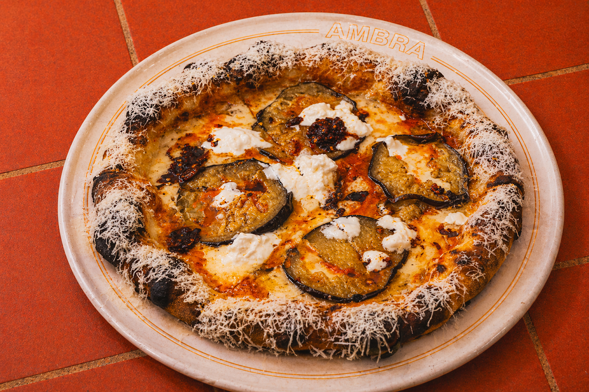 Eggplant Piccante Pizza