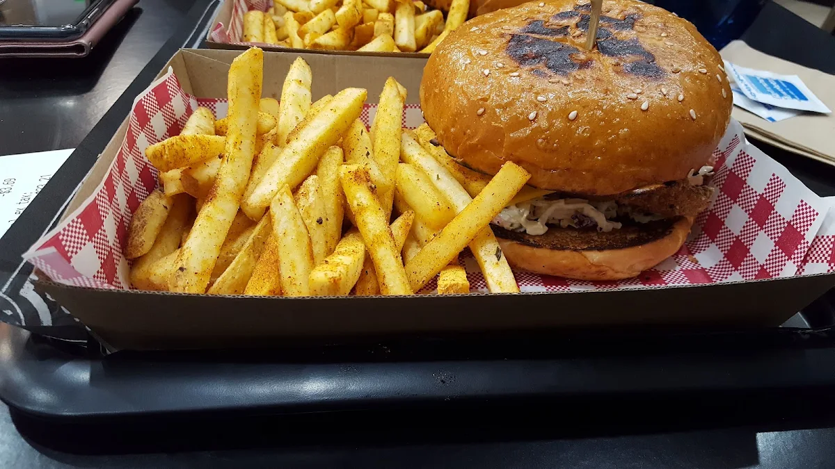 Cheese Burger and Fries