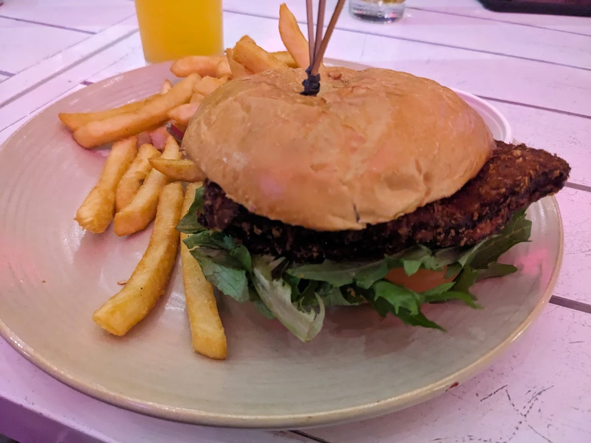 Crispy Chicken Burger, Boardwalk Social by Crystalbrook
