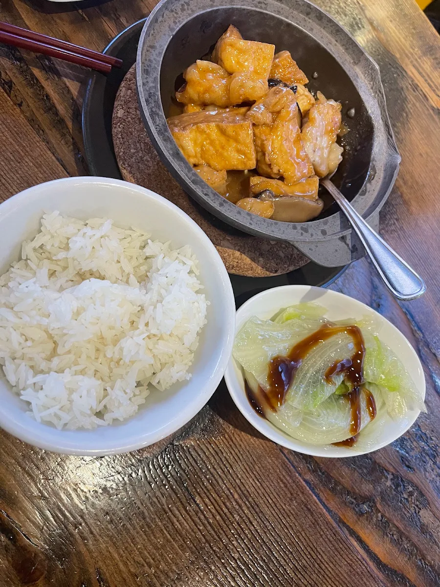 Chicken Tofu & Salty Fish with Rice
