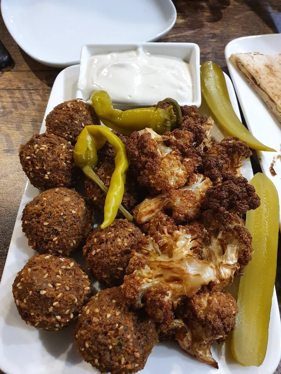 Falafel and Cauliflower Bites