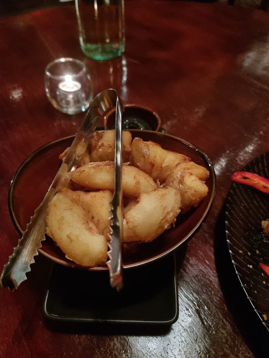 Crispy Smashed Chat Potatoes