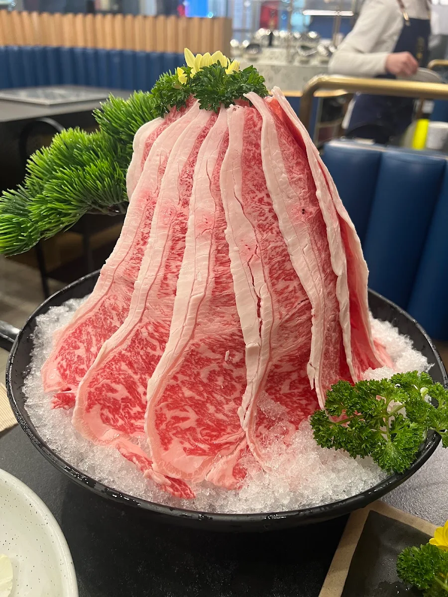 Sliced A5 Wagyu Beef