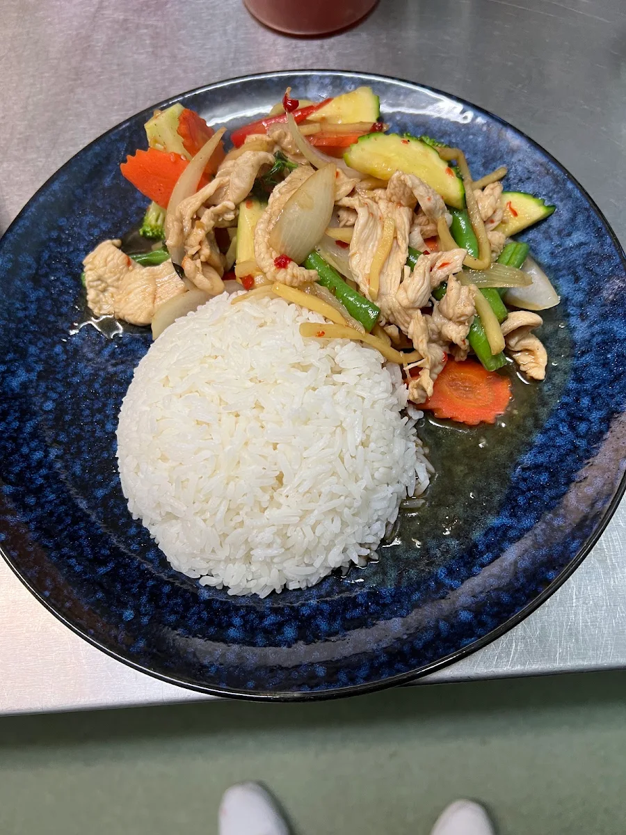 Fresh Ginger Pad Khing, Nakorn Thai Restaurant & Bar