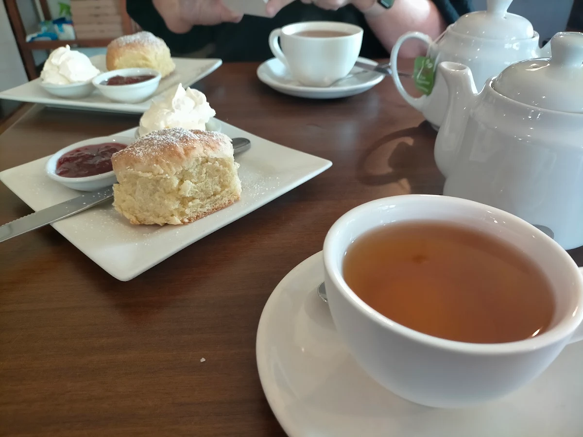 Peppermint Tea with Scones Jam & Cream